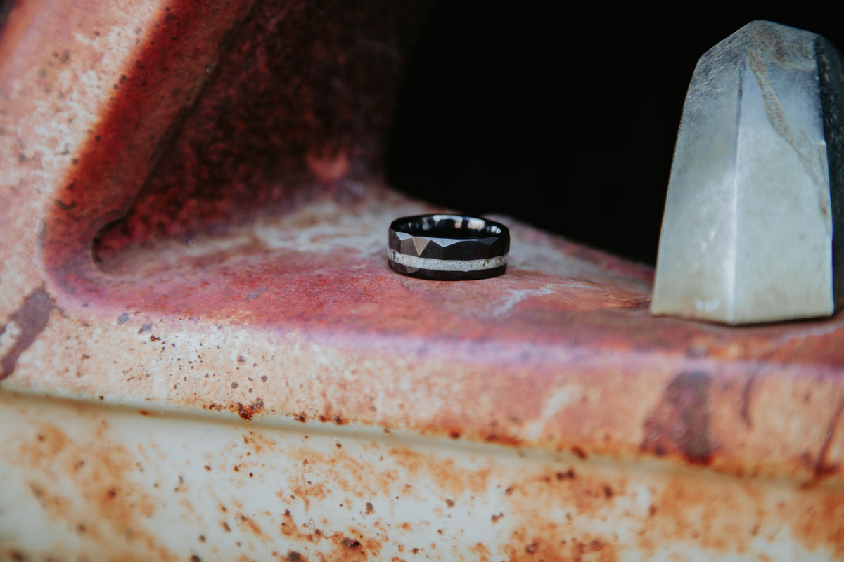 Hammered Black Ceramic - Offset