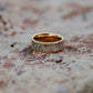 Gold Plated Tungsten Antler Ring