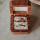 Rose Gold Plated Tungsten Antler Ring