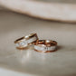Hammered Rose Gold Plated Tungsten