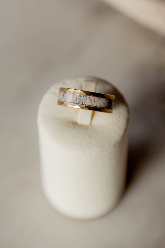 Hammered Gold Plated Tungsten