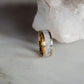 Gold Plated Tungsten Antler Ring