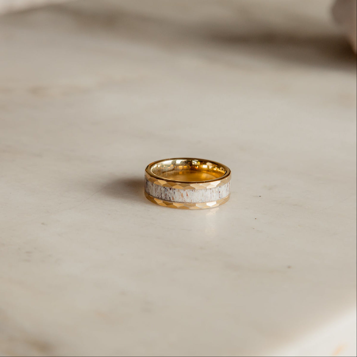 Hammered Gold Plated Tungsten