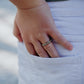 Rose Gold Plated Tungsten Antler Ring