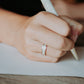 Rose Gold Plated Tungsten Antler Ring